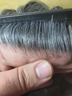 پروتز مو طبیعی انکارای 40 درصد سفیدی (خانی) - فروشگاه چسب و پروتز موی خانی