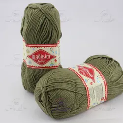 خرید کاموا گوکسیم ترک مدل ژولیت زیتونی - خرازی یاس