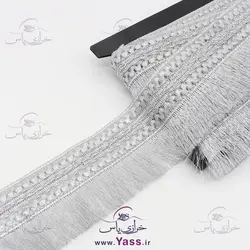 خرید اینترنتی نوار لمه نقره ای ریشه دار هندی - خرازی یاس
