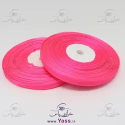خرید روبان حریر نیم سانت سرخابی - خرازی یاس