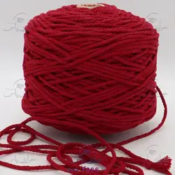 خرید نخ مکرومه کتان تابیده 4 میل قرمز جیگری (کیلویی) - خرازی یاس