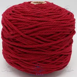 خرید نخ مکرومه کتان تابیده 4 میل قرمز جیگری (کیلویی) - خرازی یاس