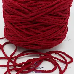 خرید نخ مکرومه کتان تابیده 4 میل قرمز جیگری (کیلویی) - خرازی یاس