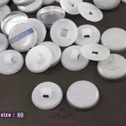 خرید پولک دکمه سایز 36 پشت پلاستیک (20 عددی) - خرازی یاس