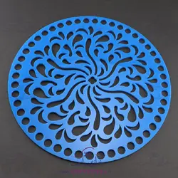 خرید کفی تریکو بافی پلکسی رنگ آبی طرح 2 – 20 سانت - خرازی یاس