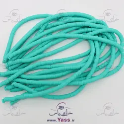 خرید مهره فیمو سبز آبی ( بندی ) - خرازی یاس