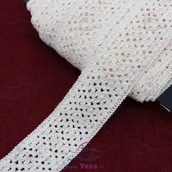 خرید نوار قلاب بافی 5 سانت طرح لانه زنبوری - خرازی یاس