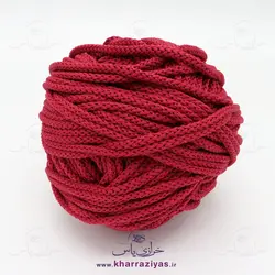 خرید نخ مکرومه پفکی 10 سوزن زرشکی (کیلویی) - خرازی یاس