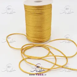 خرید نخ قیطان ماکارونی خردلی اخرایی ( توپ 90 متری ) - خرازی یاس