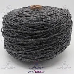 خرید نخ مکرومه کتان تابیده 3.5 میل خاکستری تیره (کیلویی) - خرازی یاس