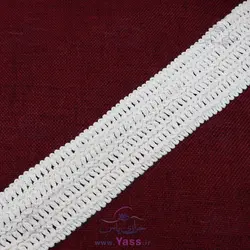 خرید نوار قلاب بافی 5 سانت طرح چهار سوراخ - خرازی یاس