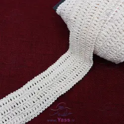 خرید نوار قلاب بافی 5 سانت طرح چهار سوراخ - خرازی یاس
