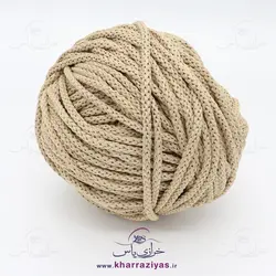 خرید نخ مکرومه پفکی 10 سوزن کرم تیره (کیلویی) - خرازی یاس