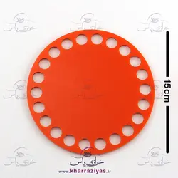 خرید کفی تریکو بافی پلکسی 15 سانت نارنجی - خرازی یاس