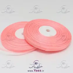 خرید روبان حریر نیم سانت صورتی ماتیکی - خرازی یاس