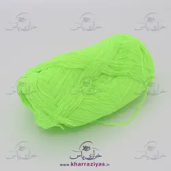 خرید کاموا لادن دو نخ سبز فسفری - خرازی یاس