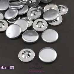 خرید پولک دکمه سایز 36 پشت فلز (20 عددی) - خرازی یاس