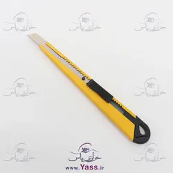 خرید تیغ کاتر ( دسته تیغ ) تمام فلزی اعلا کره ای زرد - خرازی یاس