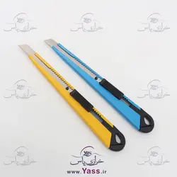 خرید تیغ کاتر ( دسته تیغ ) تمام فلزی اعلا کره ای زرد - خرازی یاس