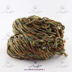 خرید نخ مکرومه کتان نرم تاب هفت رنگ اسپرت 1 (کلاف حدود 350 گرمی) - خرازی یاس