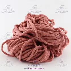 خرید نخ مکرومه کتان نرم تاب کالباسی تیره (کلاف حدود 400 گرمی) - خرازی یاس