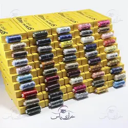 خرید نخ قرقره خیاطی ( سیگارت ) 50 رنگ (600 عددی) - خرازی یاس
