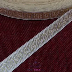 خرید نوار سنتی بافت 1 سانت ورساچ کرم طلایی - خرازی یاس