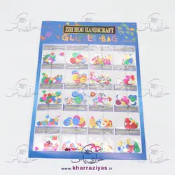 خرید پولک ورقی طرح دار رنگارنگ - خرازی یاس