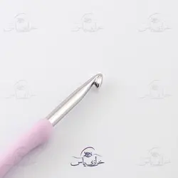 خرید میل قلاب بافتنی تولیپ ژاپن سایز 6 دسته صورتی - خرازی یاس