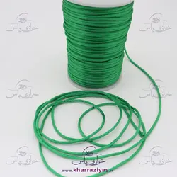 خرید نخ قیطان ماکارونی سبز چمنی ( توپ 90 متری ) - خرازی یاس