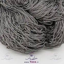 خرید نخ مکرومه براق سه سوزن طوسی میانه اعلا (مکرومه 3 سوزن - کیلویی) - خرازی یاس