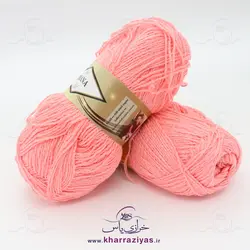 خرید کاموا دیانا صورتی گلبهی لمه نقره ای - خرازی یاس