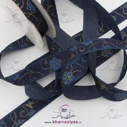 خرید روبان پارچه ای طرح دار لمه 2.5 سانت (متری) - خرازی یاس