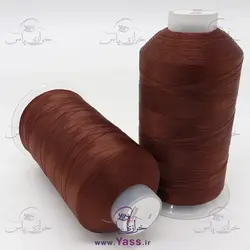 خرید نخ ابریشم شماره 3 خارجی قهوه ای (حدود 200 گرم) کد رنگ 037 - خرازی یاس