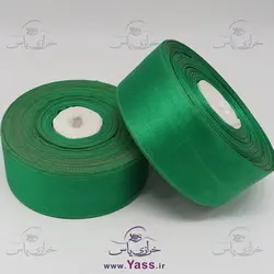 خرید روبان ساتن 4 سانت سبز سیدی - خرازی یاس