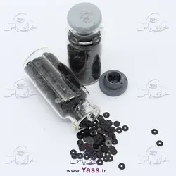 خرید پولک تخت هولوگرامی 4 میل مشکی - خرازی یاس