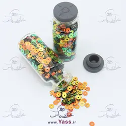 خرید پولک تخت هولوگرامی 4 میل سبز هفت رنگ - خرازی یاس