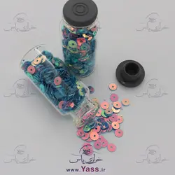 خرید پولک تخت هولوگرامی 5 میل آبی - خرازی یاس