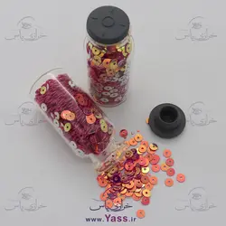 خرید پولک تخت هولوگرامی 4 میل سرخابی - خرازی یاس