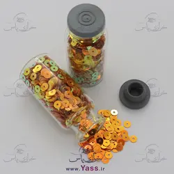 خرید پولک تخت هولوگرامی 4 میل پرتقالی - خرازی یاس