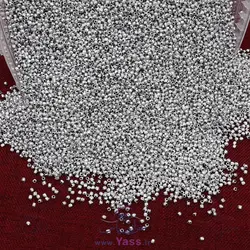 خرید مروارید تراش سایز 3 میل نقره ای (بسته نیم کیلویی) - خرازی یاس