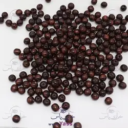 خرید مهره چوبی قهوه ای پلی استر سایز 12 میلیمتر ( کیلویی ) - خرازی یاس