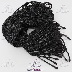 خرید بند هودی اسپرت مشکی نقره ای با سربند مشکی - خرازی یاس