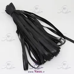 خرید نوار اریب چرم ایرانی لب دوخت مشکی 1.5 سانت - خرازی یاس