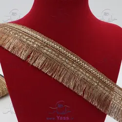 خرید اینترنتی نوار لمه اکلیلی طلایی زرگلد ریشه دار هندی 4 سانت - خرازی یاس