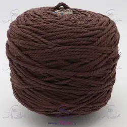 نخ مکرومه کتان تابیده 4 میل قهوه ای (کیلویی)