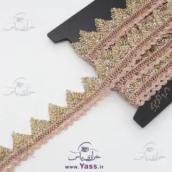 نوار ملیله کاری شاین دار حرارتی طلایی مسی هندی