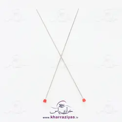 دو میل بافتنی استیل سایز 2.5