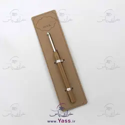 میل قلاب بافتنی دسته چوبی TNI سایز 4.5 دسته گرد