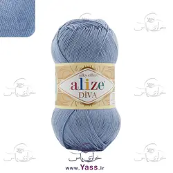 کاموا آلیز دیوا (alize DIVA) آبی کد رنگ 303